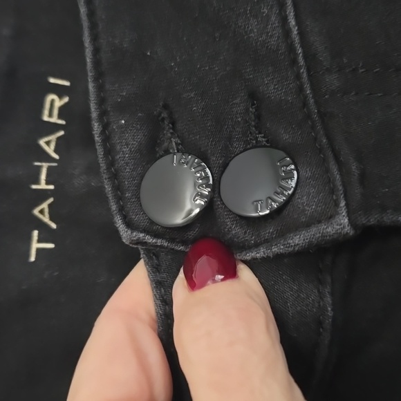 EUC Tahari black jeans - Picture 2 of 8